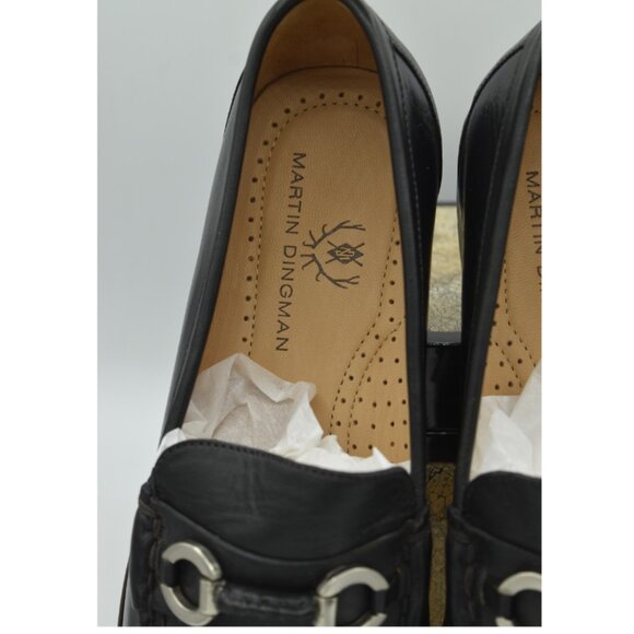 Martin Dingman Black Horse-Bit Leather Loafer - Picture 4 of 5
